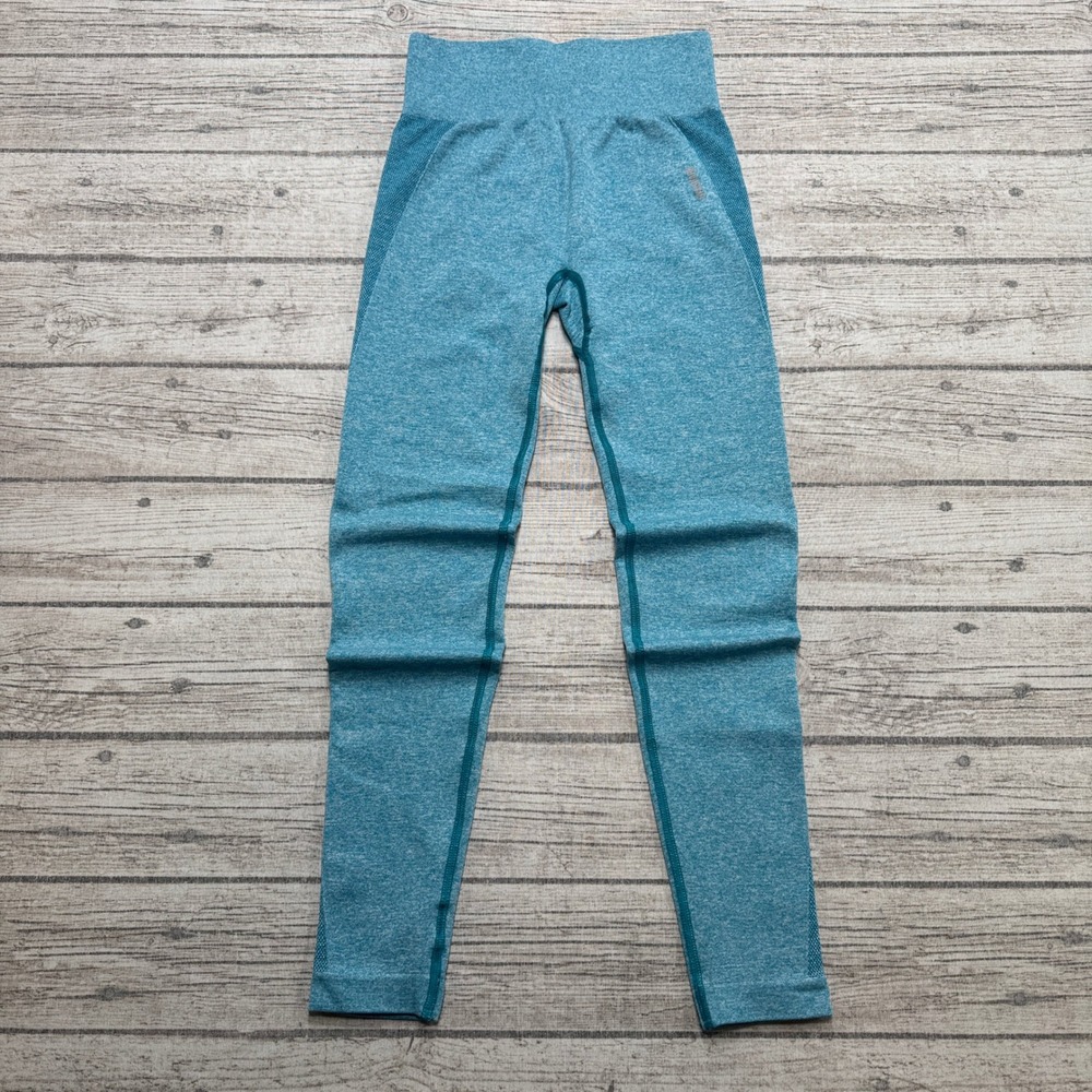 Gymshark Leggings Women's XS Blue Vital Seamless 2.0 High Waisted Gym Athletic